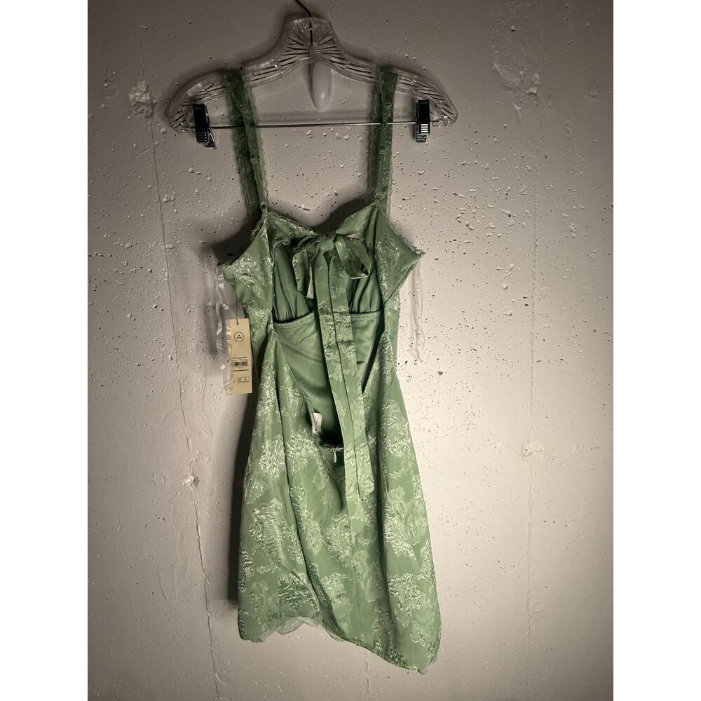 No Boundaries Womens Juniors Satin Jacquard Mini Dress Size XXS (0) NWT - Picture 8 of 9